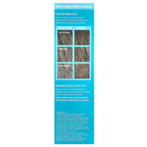 Just For Men Just for Men, Mustache & Beard, Brush-In Farba, M-30 Light-Medium Brown, 1 Multiple Application Kit 1