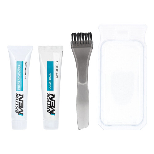 Just For Men Just for Men, Mustache & Beard, Brush-In Farba, M-30 Light-Medium Brown, 1 Multiple Application Kit 2