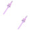 2Pièces Cartoon Violet Silicone Et Adaptée 6
