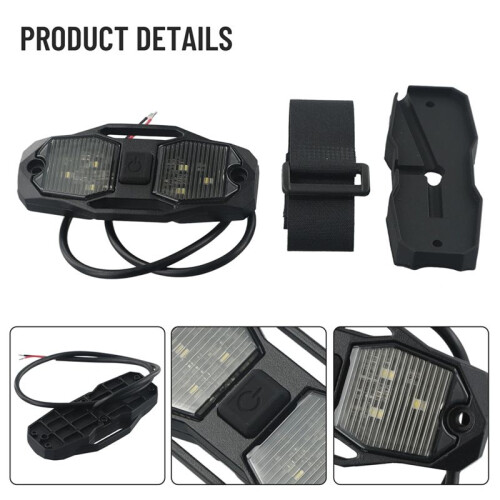 Roll Bar Mount LED Dome Light Rock Light with  Universal for -RZR UTV ATV Replace Car Accessories 2