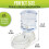 Zone Tech Gravity Pet Waterer Αυτόματη αυτόματη δοσομετρική δοσομετρική θήκη νερού για 2