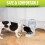 Zone Tech Gravity Pet Waterer Αυτόματη αυτόματη δοσομετρική δοσομετρική θήκη νερού για 8