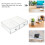Clear Plastic Storage Drawers Stackable 1Pack 9.1X6.7X2.0In 6