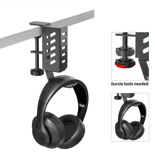 Multi-Functional Side Notebook Heat Dissipation Stand Desktop Computer Tablet Universal Storage Rack No Drilling Black 1