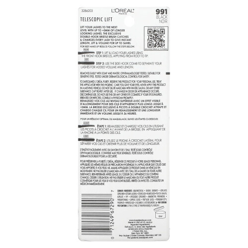 L'Oréal, Cejas Elevadas, 991 Negro, 0.33 fl oz (10 ml) 2