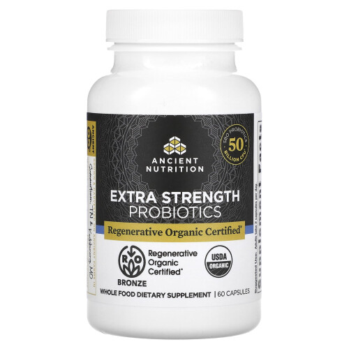 Extra Strength Probiotika, 25 Billion CFU, 60 Kapslar, Ancient Nutrition 2