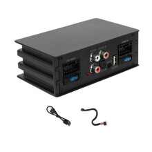Car Digital Signal Processor Amplifier for Radio Stereo Subwoofer with Fiber Optic Input Plug and