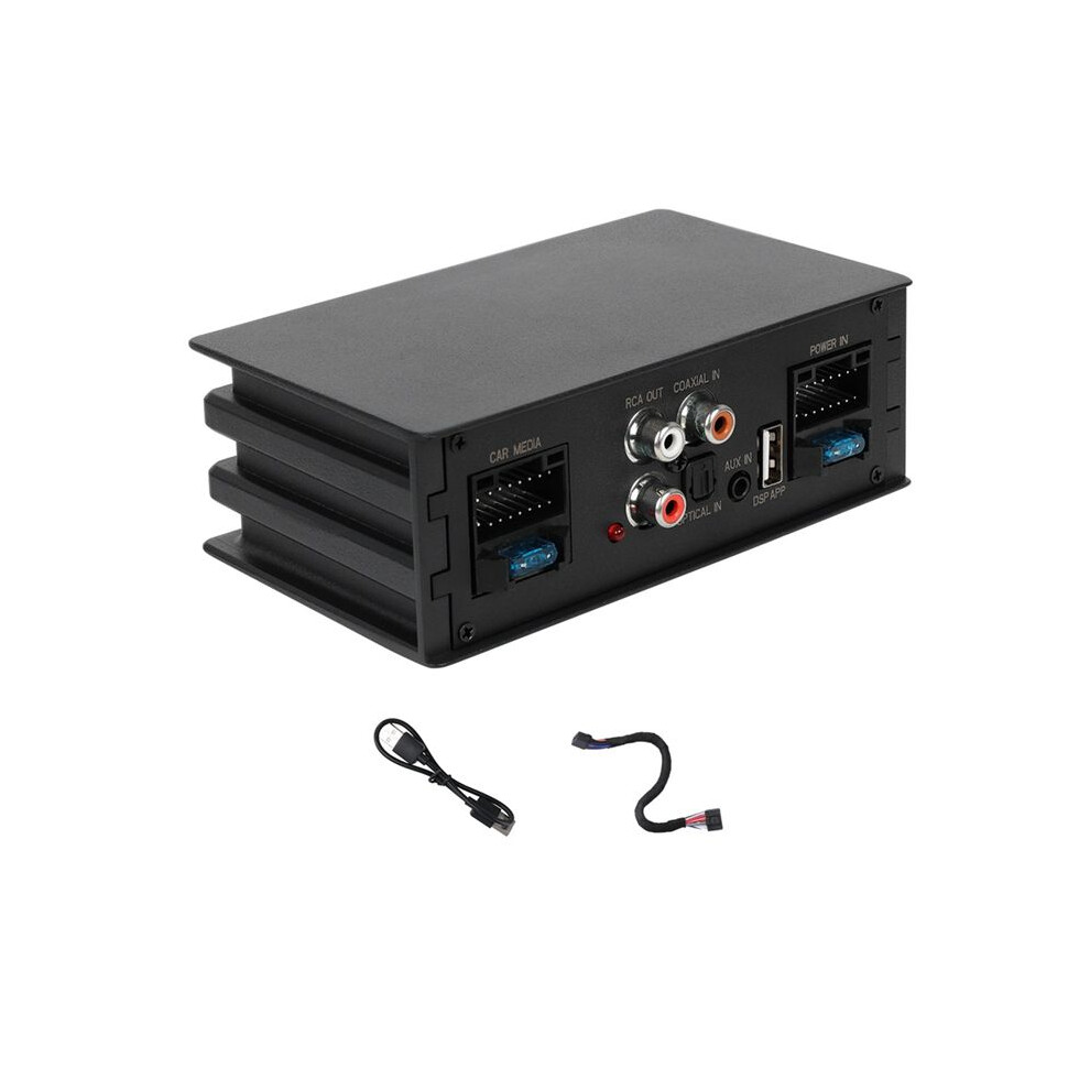 Car Digital Signal Processor Amplifier For Radio Stereo Subwoofer With Fiber Optic Input Plug And 4713196167995