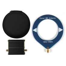 Donut Loop Antenna Broadband Antenna 10kHz-180MHz with Low Impedance Converter for Radio Walkie Talkie SDR