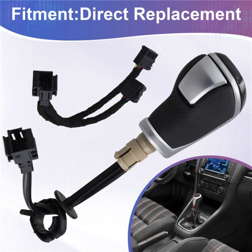 Car LED Shift Knob Electronic Shift Handle with Holes for   Mk6 Mk7  B7 B8  MK2 Shift Handle