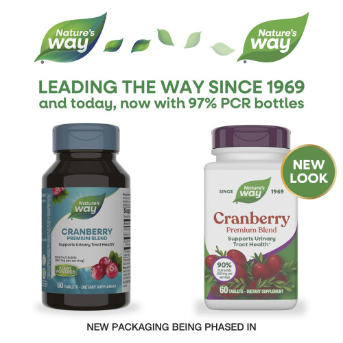 Nature's Way, Cranberry, Premium Blend, 60 Tablets 2