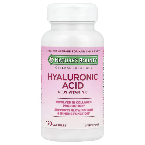 Nature's Bounty, Soluções Óptimas de Ácido Hialurônico e Vitamina C, 120 Cápsulas 2