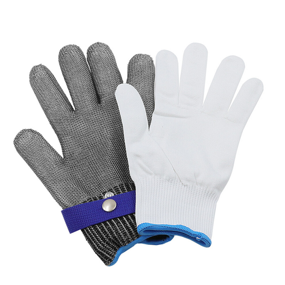 Cut Resistant Gloves Xl 25.5Cm Stainless Steel & Nylon Hand Protection 7891385786121
