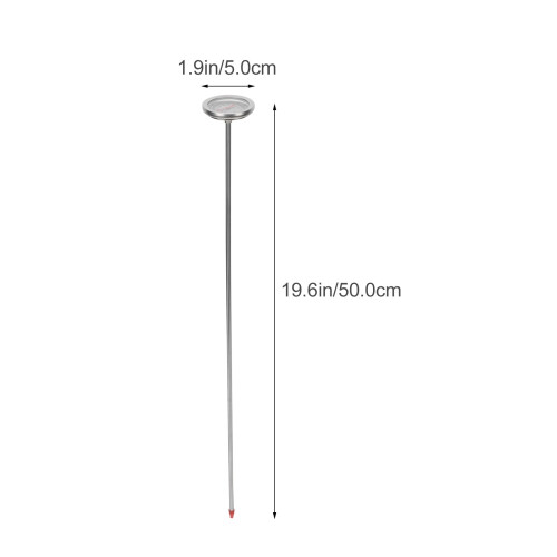 Sølvjordtermometer med 500 mm rustfrit stålprobe 1