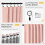 Blackout Linen Curtains 50x84 in, 2 Panels 3