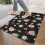 Χαλιά πόρτας Pioneer με floral print, πλενόμενα αντιολισθητικά εσωτερικά χαλάκια, 17"x30", 4