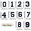 Toppe numeriche termoadesive da 0 a 9, in feltro nero, 50 pezzi 2