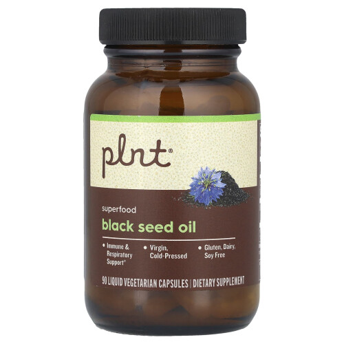 Plnt, Μαύρη Σπάνια Ολίων, 90 Liquid Vegetarian Capsules 2