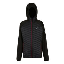 (L, Black/Dark Maroon) Regatta Mens Andreson Hybrid Jacket