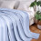 Summer Cooling Blanket Polyester 100x90cm Blue 5