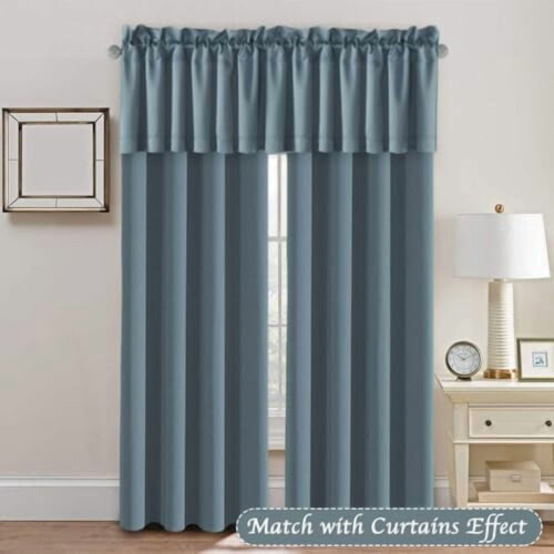 Stone Blue Blackout Valances 52" W x 18" L (4 Pack) 2