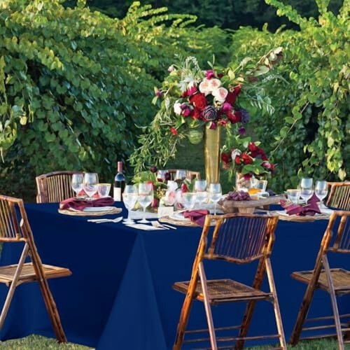 Polyester Rectangle Tablecloth 60x120 in, 6-Pack 1