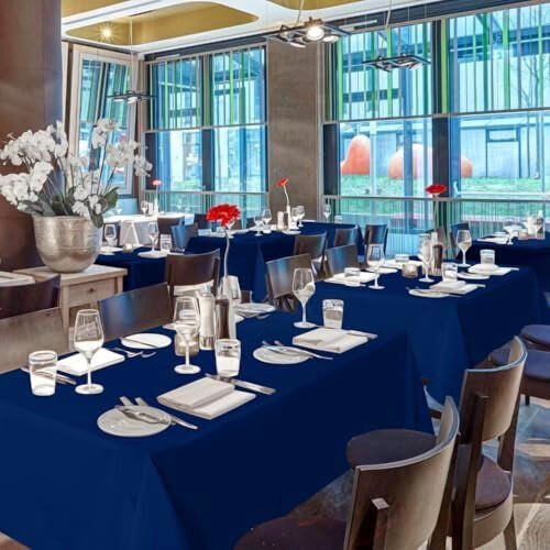 Polyester Rectangle Tablecloth 60x120 in, 6-Pack 2