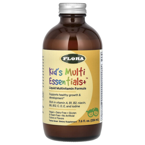Flora, Kinderen Multi Essentials+, Fruit Juice, 7,6 fl oz (226 ml) 2