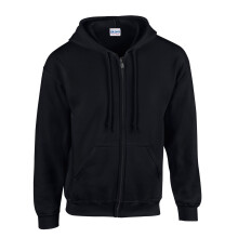 (4XL, Black) Gildan Unisex Adult Heavy Blend Full Zip Hoodie