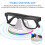 Βάση φόρτισης Meta Glasses για γρήγορη φόρτιση RGB με προστασία από υπερένταση, έτοιμο 8