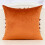 Housse de coussin à fleurs en velours orange 45 x 45 cm 2
