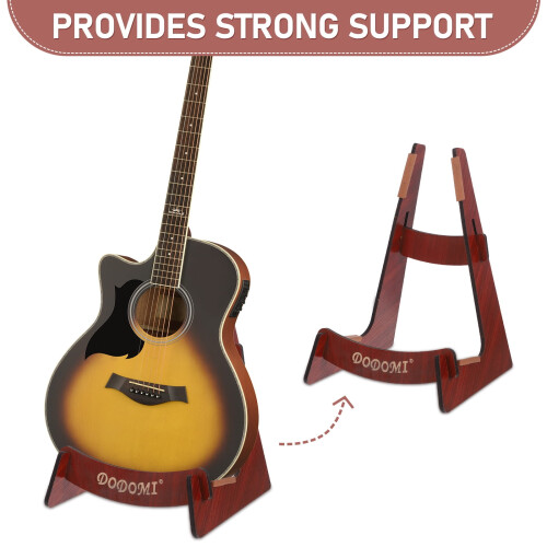 Worgeous Holder Ukulele Stativ Stabilt Gitarrställ 25.00X17.30X16.00CM Brun 2