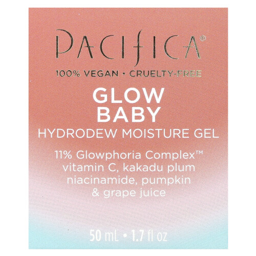 Pacifica Pacifica, Pacífica, Brilho Bebê, Gel de Umidade Hydrodew, 1.7 fl oz (50 ml) 1