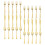 Gouden plastic wegwerpbestekset 4