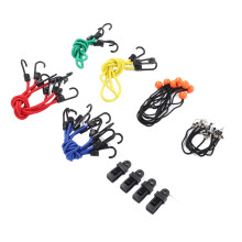 32 Stück Bungee-Seil Set Schwerlast Gummiseil mit Haken & Kugeln