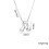 Bubble Letter Necklace Silver Gold Initial Pendant 2