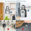 Boîte à clés murale portable avec code à combinaison réinitialisable – Compatible avec le rangement des clés de secours à la maison, au 6
