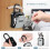 Boîte à clés murale portable avec code à combinaison réinitialisable – Compatible avec le rangement des clés de secours à la maison, au 7