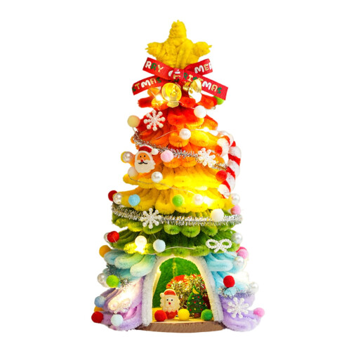 DIY Mini Christmas Tree with 20 LED Lights, 25cm 1