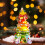 DIY Mini Christmas Tree with 20 LED Lights, 25cm 5