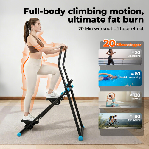 Foldable Vertical Climber Exercise Machine Full 1
