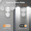 Refletor LED com sensor de movimento para exterior, 24W, 2 cabeças, branco 5