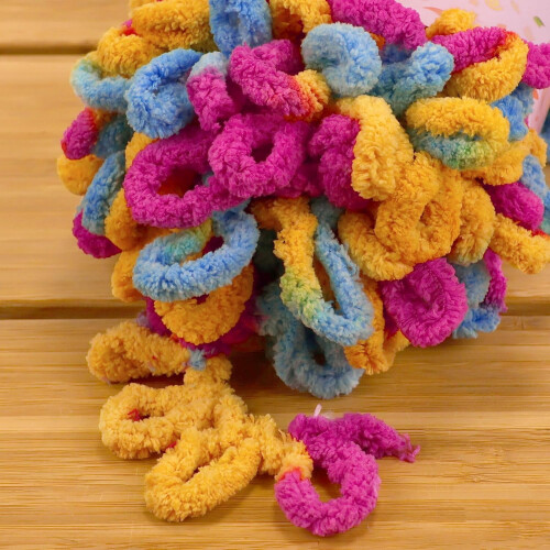 3 πακέτα 100g/κούμπωμα JubileeYarn Νήμα Fun Finger Loops Jumbo πολυεστερικό νήμα για κουβέρτες 2