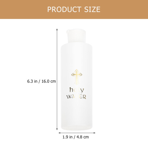 Φορητά λευκά ιερά μπουκάλια Homoyoyo4-Pack με καπάκια ασφαλείας, δοχεία ταξιδιού για 1