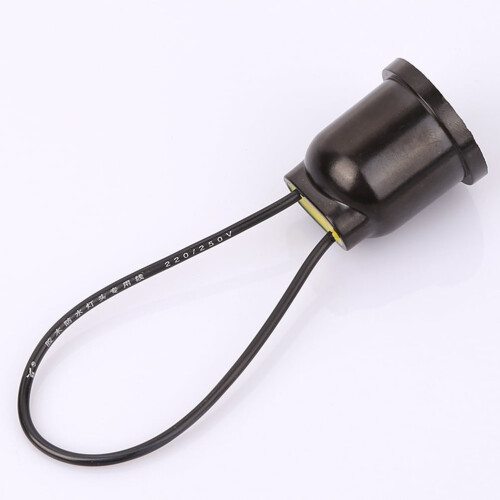 Black Bakelite E27 Lamp Holder 10 pcs 1