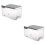 Rice Storage Bin with Lid, PP Plastic, 20 lb, Grey 5
