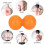 Peanut Massage Ball Deep Tissue Release Orange 3