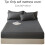 AUQ Stretch Twin Fixed Sheet Only - Ελαστικό σεντόνι από πλεκτό ζέρσεϊ, άνετο για μονό ή διπλό 2
