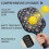 Σετ κουπιών Pickleball από fiberglass με λουλούδια, 2 μπάλες και τσάντα, συμβατό με παιχνίδι 4
