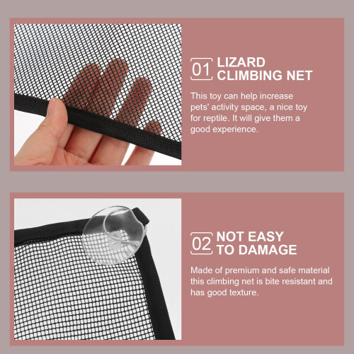 Reptile climbing decor hammock for lizards and sugar 1